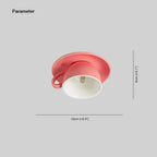 Aria Modern Ceramic Coffee Cups Flush-Mount Ceiling Light