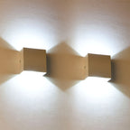 Nexu Modern Adjustable Square LED Outdoor Wall Lamp