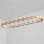 Veon Modern Oval Wood Pendant Light
