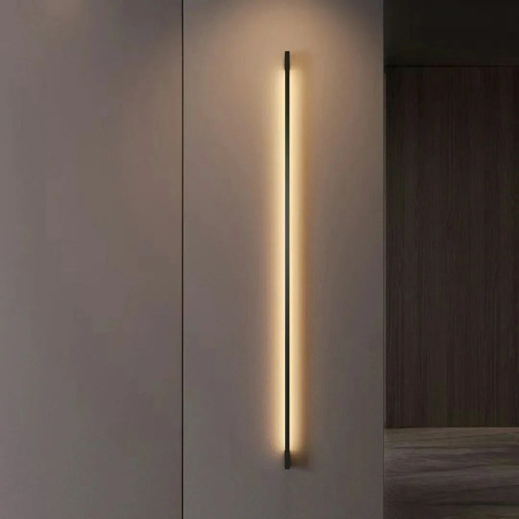 Liora Slim Linear LED Wall Lamp in Black