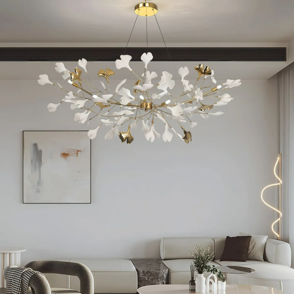 Metr Luxury U-Shaped Ceramic Chandelier for Living Room