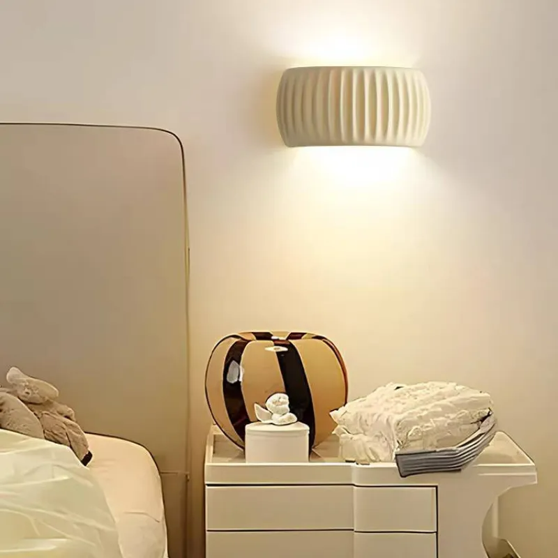 Aria Modern LED Indoor Wall Lamp Orange/Green Resin Bedroom