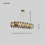 Kristy Modern Annular Metal and Crystal Pendant Light in Gold