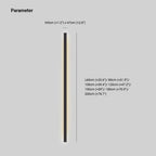 Liora Slim Linear LED Wall Lamp in Black