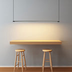 Zynar Minimalist Linear Pendant Light in Black