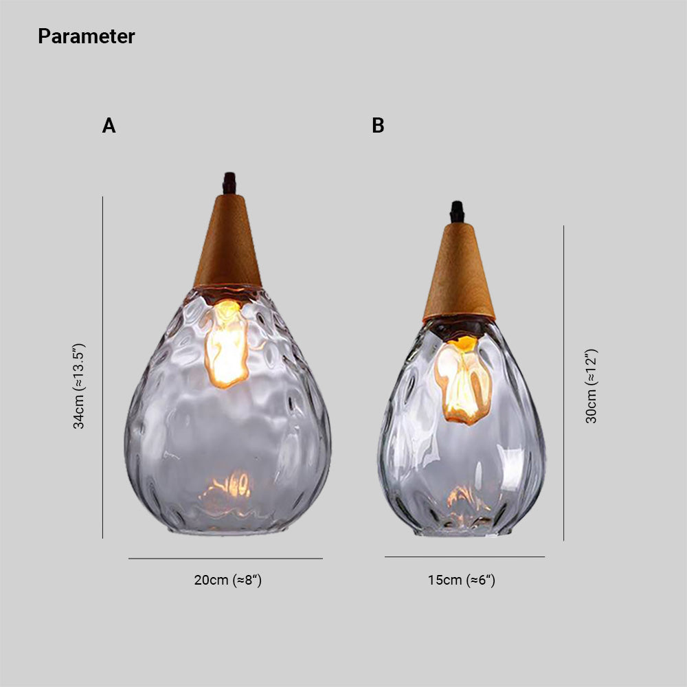 Modern Teardrop Pendant Light Fixture