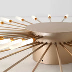 Wesley Fireworks Flush-Mount Ceiling Light in Black/Gold