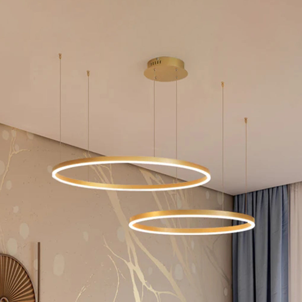 Remi Tri-Circle Linear Pendant Light