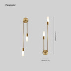 Rime Modern Gold Bedside Wall Sconces, Set of 2